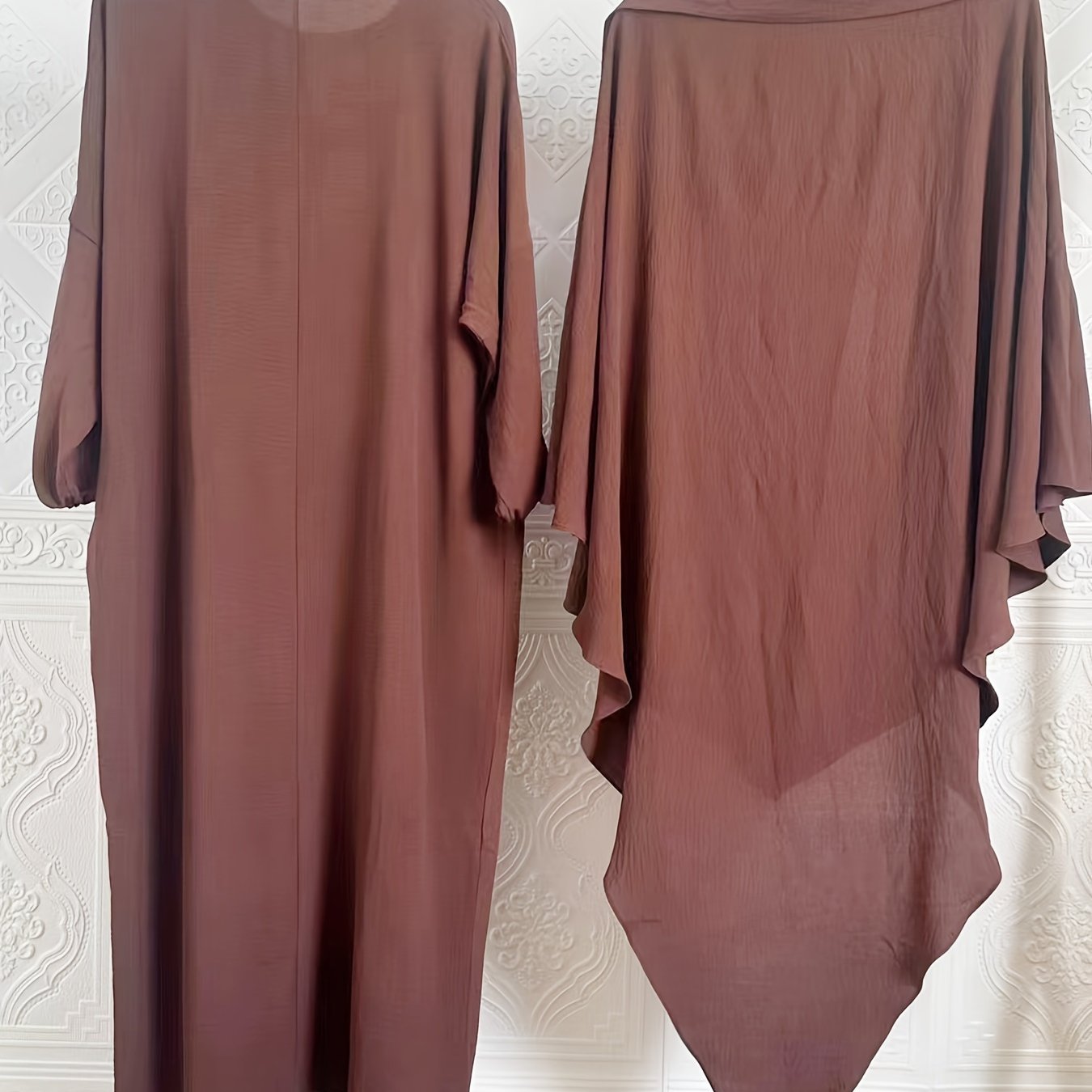 Plus o'lcham Maxi Abaya kiyi odatiy uzunlikdagi uzun qo'lqopli to'liq qora