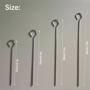 10 o 20 piezas de pinchos de acero inoxidable para hornear y barbacoa
