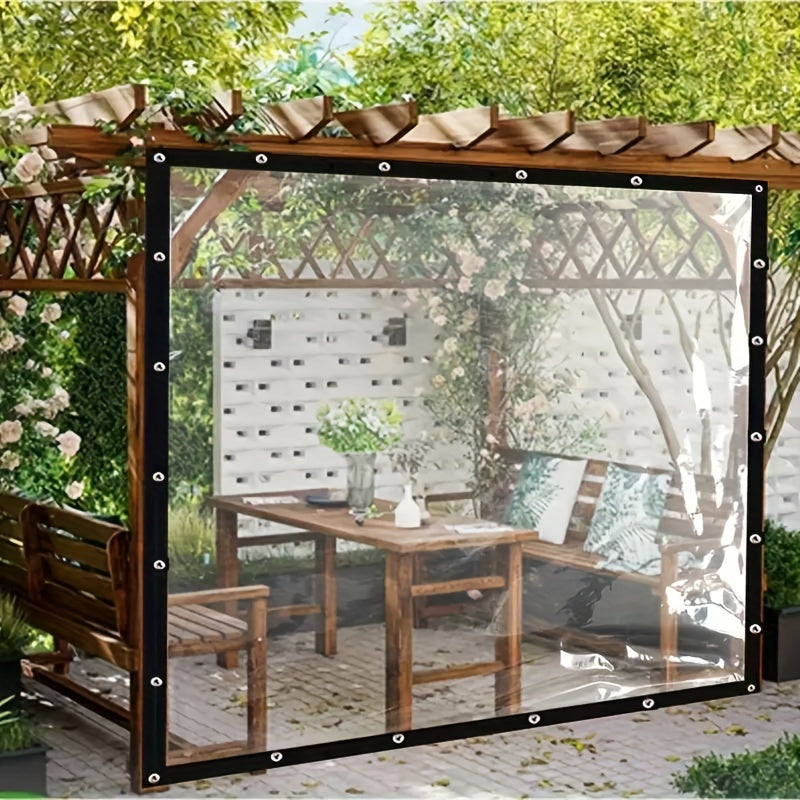 Greenhouse Cover for Balcony Gardens Clear Plastic Tarpaulin Rain UV Protection for Succulents and Pets