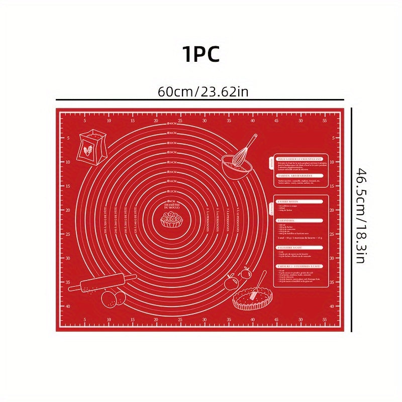 Non-Stick Baking Mat with Measurements, Food-Safe Kneading Board for Dough