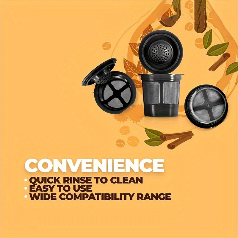 Set of 4 Reusable K Cups with Freedom Clip for Keurig 2.0 Coffee Makers