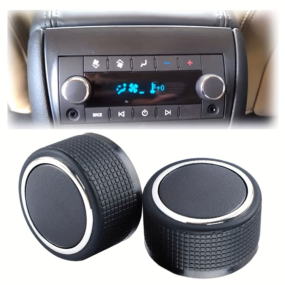 Rear Control Knob Replacement for SUV Volume Adjustment Silver 1 Pack