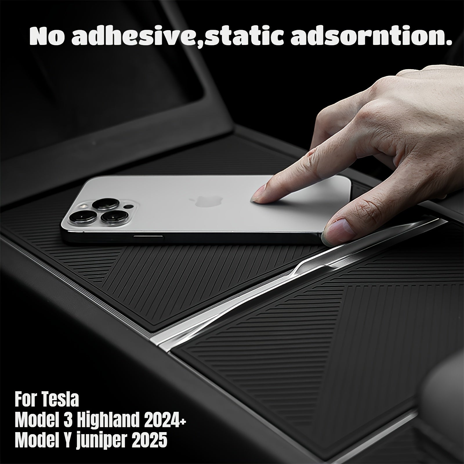 Car Interior Silicone Protective Pad for Center Control Panel Non-Slip Wear-Resistant