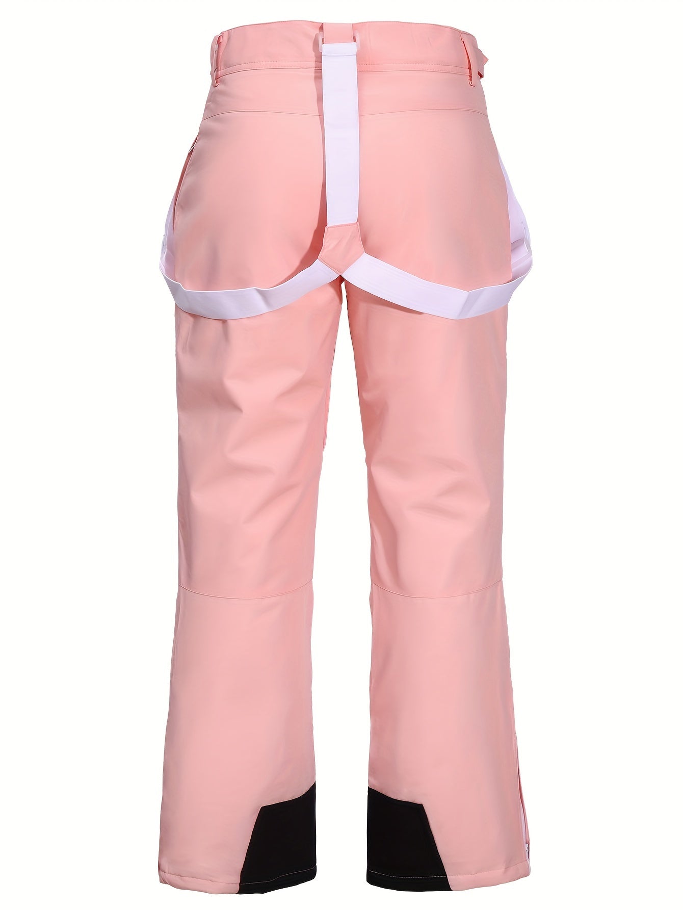 Women's Light Blue Waterproof Thermal Snow Pants for Ski and Winter Outdoor Activities