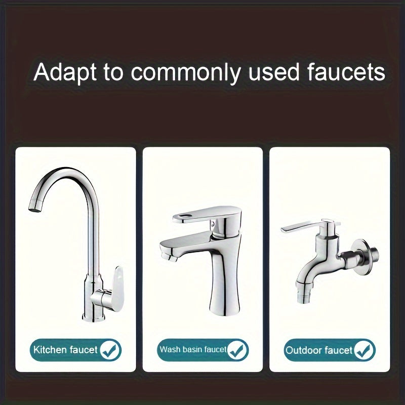 Universal Kitchen Faucet Head with 360° Rotation and 3 Functions