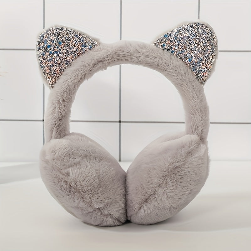 Faux Fur Ear Warmer for Women Warm Padded Ear Cups Winter Cozy