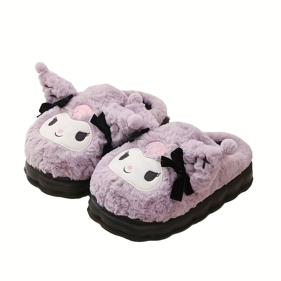 Ayollar uchun ichki kundalik choyshab poyabzali, Kuromi naqshli tikilgan dizayni bilan