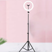 20.32cm Selfie Ring Light with 120.09cm Flexible Tripod Stand for Makeup and Video