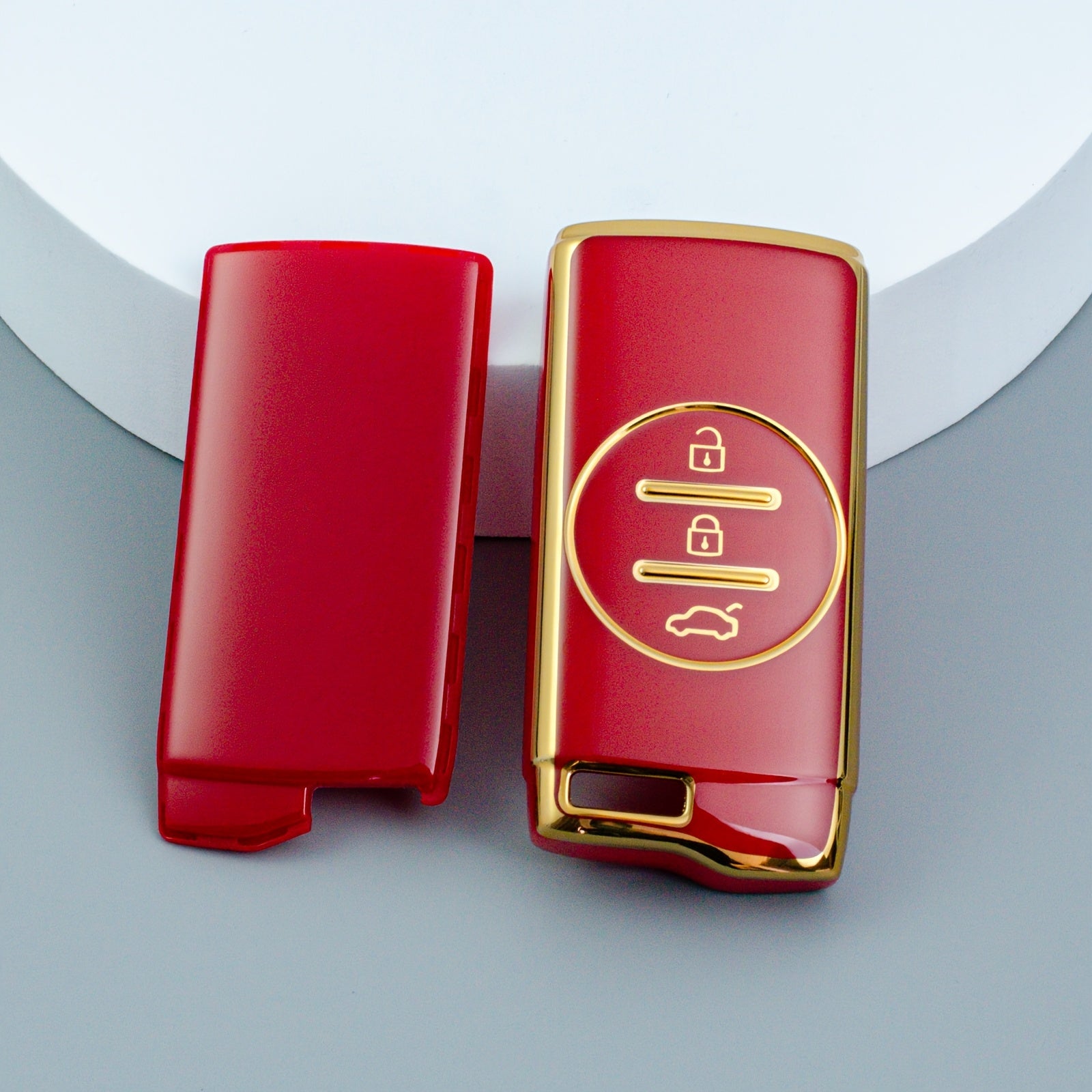 Universal TPU Car Key Case Cover for SUV and Sedan with Easy Access Buttons