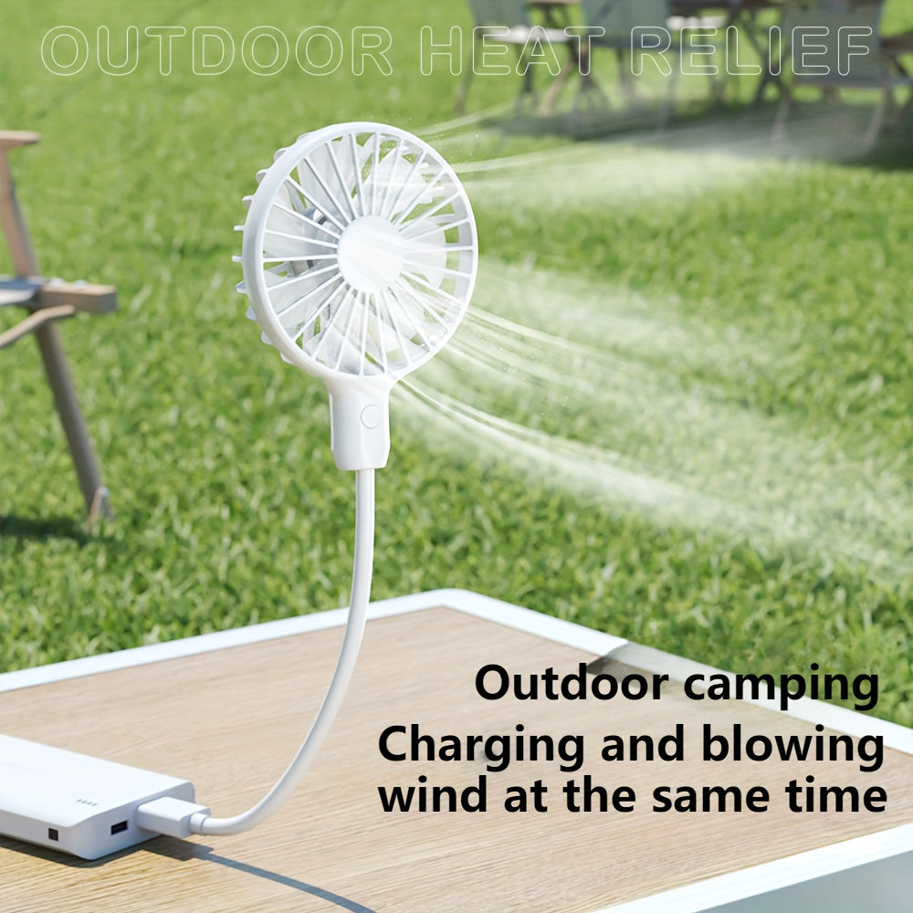 Portable USB Fans Set 1/2/4 Strong Airflow 360° Adjustable Hose Mini Brushless Motor