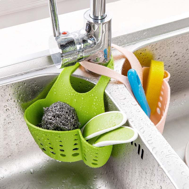 Synthetic Resin Sink Drain Rack Kit for Kitchen Organization and Pool Supplies