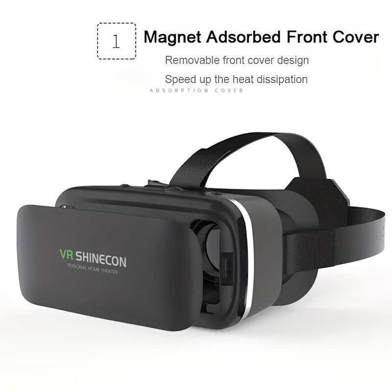 VR Headset for Smartphones 11.94-16.76cm Lightweight Adjustable Virtual Reality Glasses