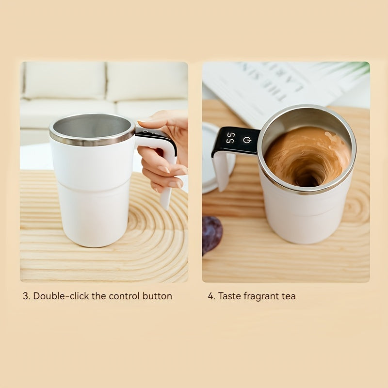Smart Coffee Mug 304 Stainless Steel Temperature Control Auto-Stir USB Rechargeable