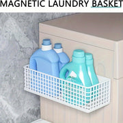 Magnetic Iron Storage Basket for Refrigerator Microwave and Washing Machine Kitchen Organizer Open Hollow Design