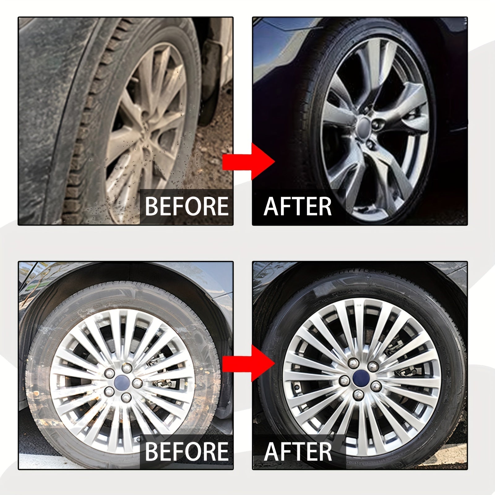 High-Gloss Tire Shine 100G Long-Lasting Deep Color Anti-Aging Stain Remover