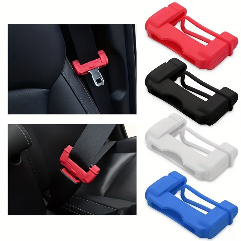 4pcs Car Seat Belt Buckle Protectors Scratch-Resistant Non-Slip Cover