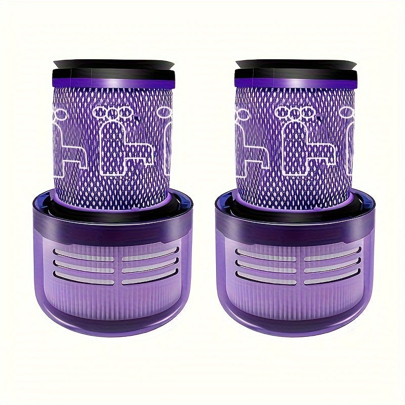 Dyson V12 Detect Slim Absolute Total Clean chang'ich tozalagichi uchun almashtirish qismlari va aksessuarlar: 2 ta yuviladigan HEPA filtr.