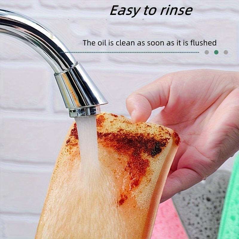 5 ta ko'p maqsadli sehrli gubkalar to'plami - oshxona va hammomda tozalash uchun yuqori zichlikdagi ko'pik bilan ikki tomonlama, dog'larni olib tashlash uchun ideal