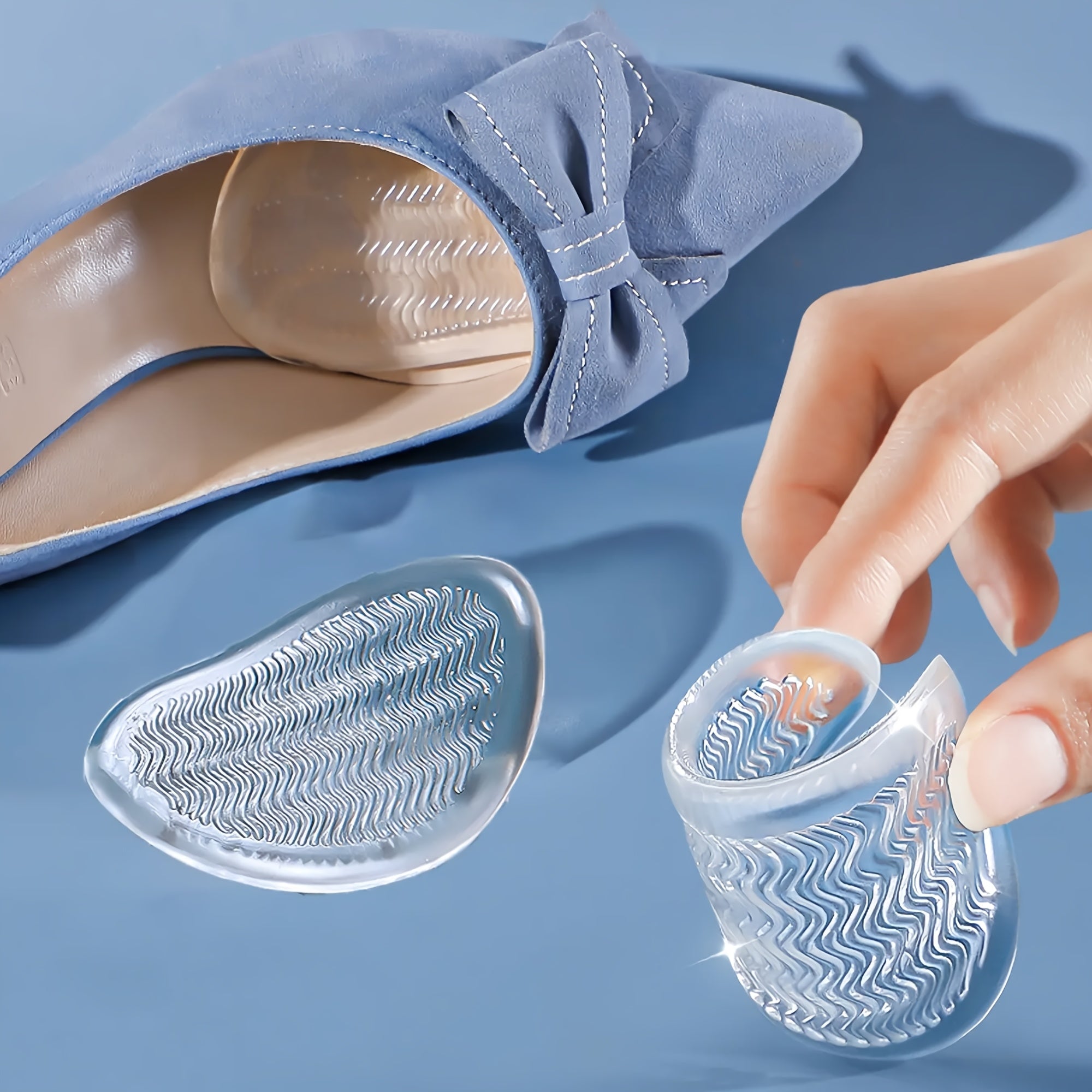 Women Silicone Anti-slip Pads for High Heels Sneakers Flat Shoes