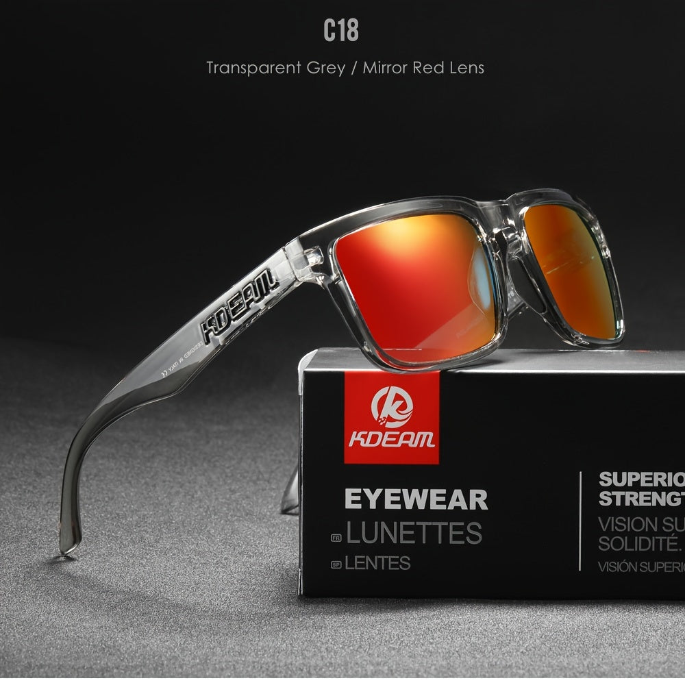 Erkaklar uchun kvadrat polarizatsiyalangan quyosh ko‘zoynaklari 31 ta jonli rangda ochiq havoda faoliyat uchun