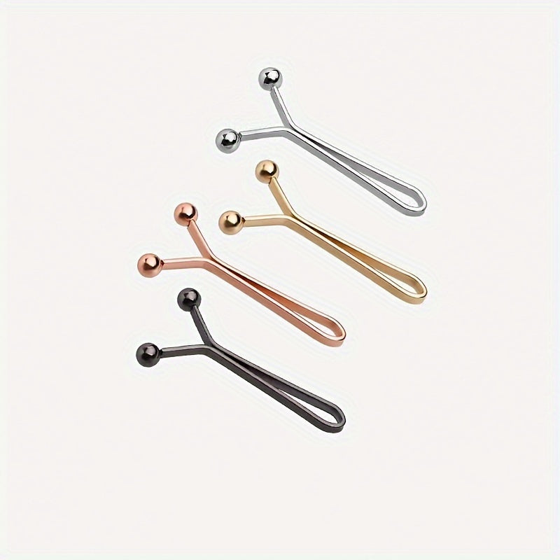 Set of 4 Gold Safety Pins for Scarves, Shirts, Pants, Cuffs, Versatile