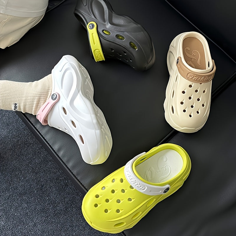 Women's Breathable Summer EVA Clogs Solid Color Closed Toe Casual Shoes