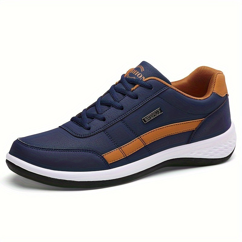 Men's All-Season Fabric Lace-Up Sneakers for Casual Wear