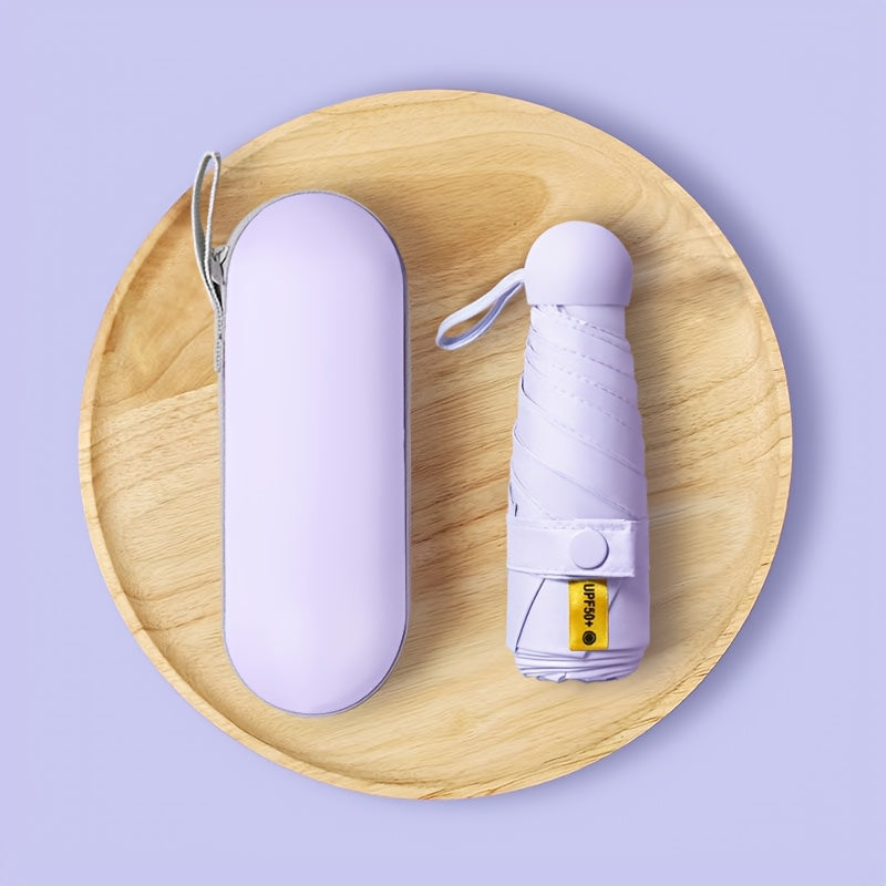 Mini Sun Umbrella with UV Protection Foldable Compact Lightweight Waterproof for Men Women