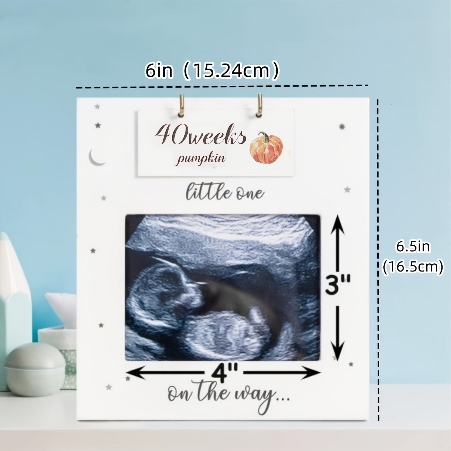 Специальная рамка для ультразвуковых и сонограмм с знаками беременного живота - идеальный памятный подарок для будущих родителей, деревянный трекер роста.