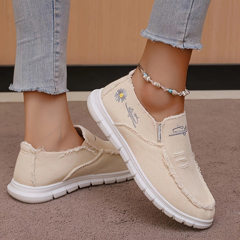 Ayollar uchun yopiladigan mokasinlar, sirpanmaydigan, yostiqlangan ichki qismi, barcha mavsum uchun kundalik poyabzal