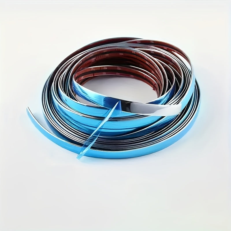 Protector de parachoques, puertas y ventanas de cromo plateado para coche, de 3m/118in