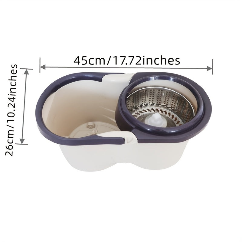 Qoʻldan ozod boʻlgan mop tutgichi, oshxona va hammom uchun zanglamaydigan poʻlatdan va plastmassadan