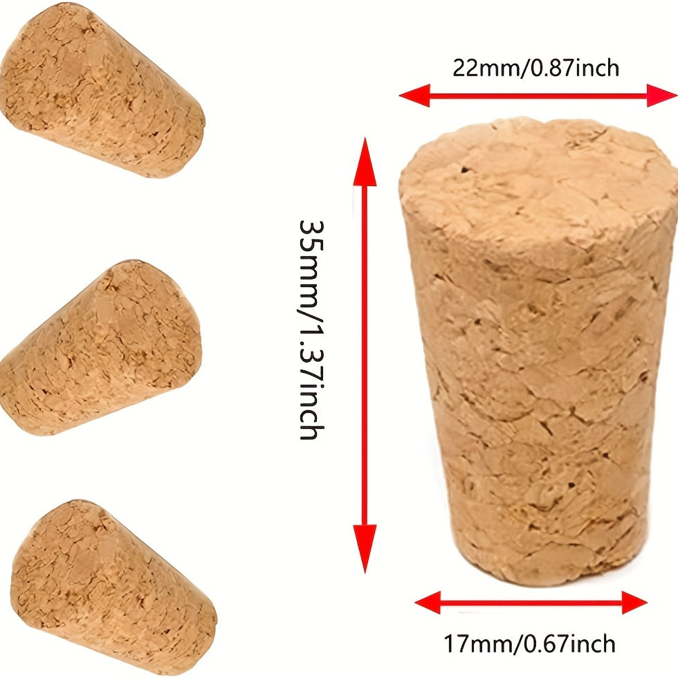 10 Soft Wood Cork Beer Bottle Stoppers for Wine Making and Crafting