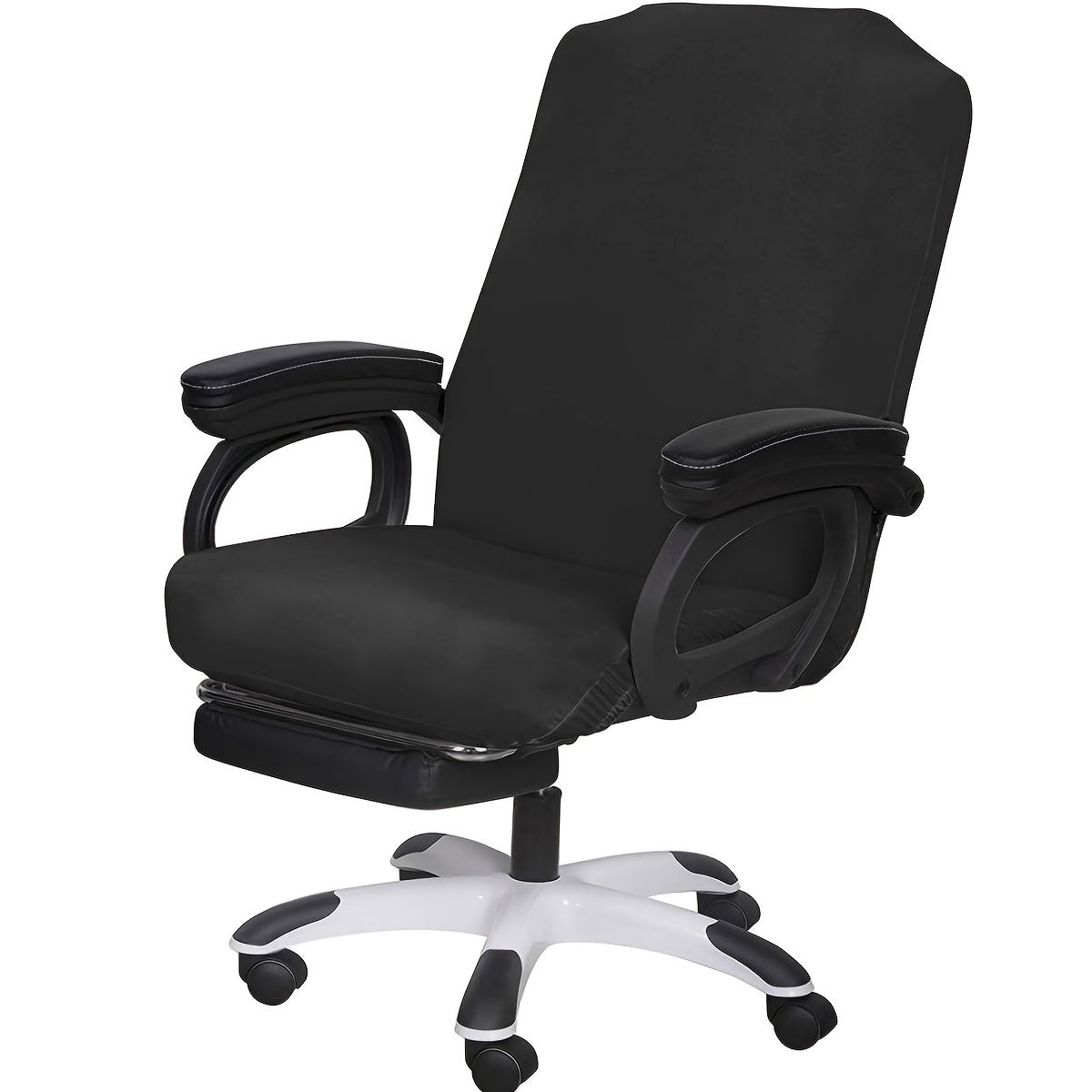 "Zipper Office Chair Cover for Swivel Chairs, High Back Protection, Washable Polyester Spandex Blend - Multiple Colors, TIANWOWO"