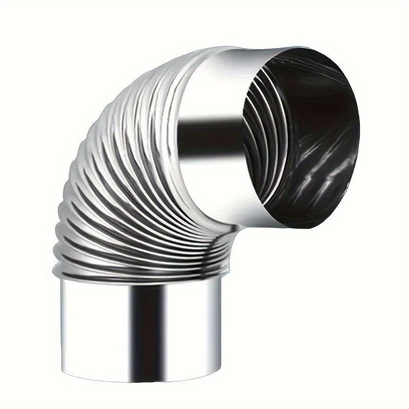 Set of 8 Metal Chimney Pipes for Gas and Wood Stoves High-Temperature Resistant