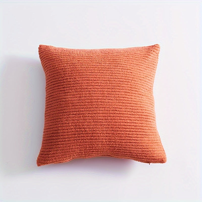 Orange Pillow Cover 30x50cm or 45x45cm Polyester Zipper Closure