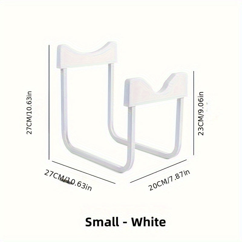 Metal Bucket Rack Space Saver for Kitchen Office Storage Easy to Assemble