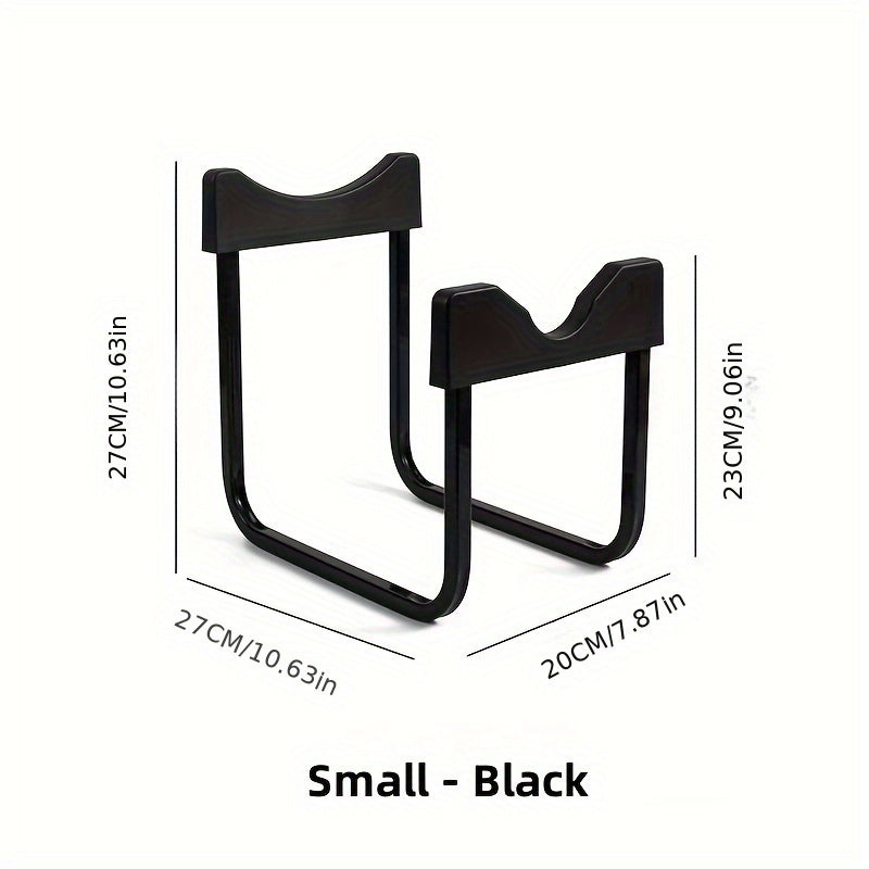 Metal Bucket Rack Space Saver for Kitchen Office Storage Easy to Assemble