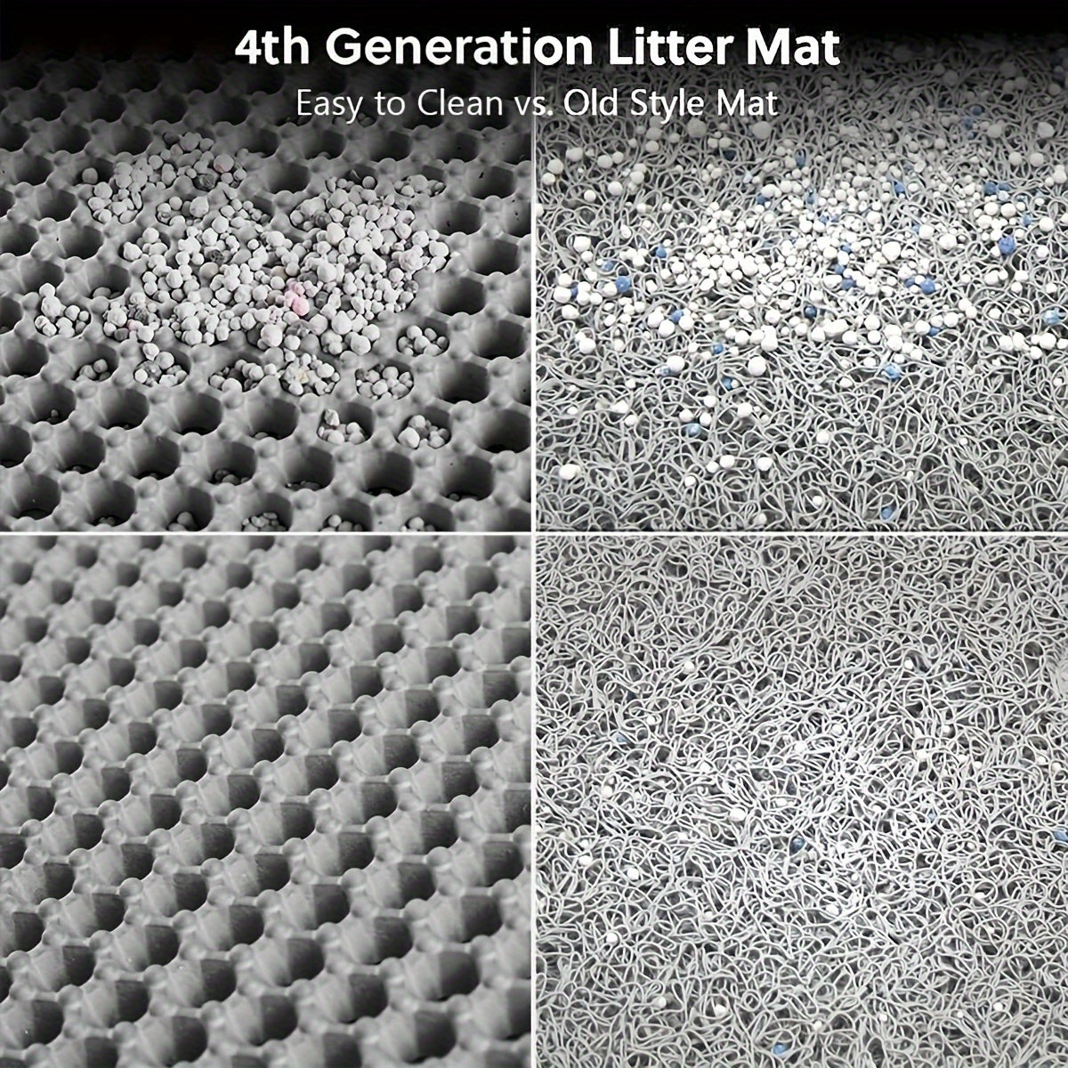 Large EVA Cat Litter Mat Double Layer Honeycomb Waterproof Easy to Clean Scatter Control