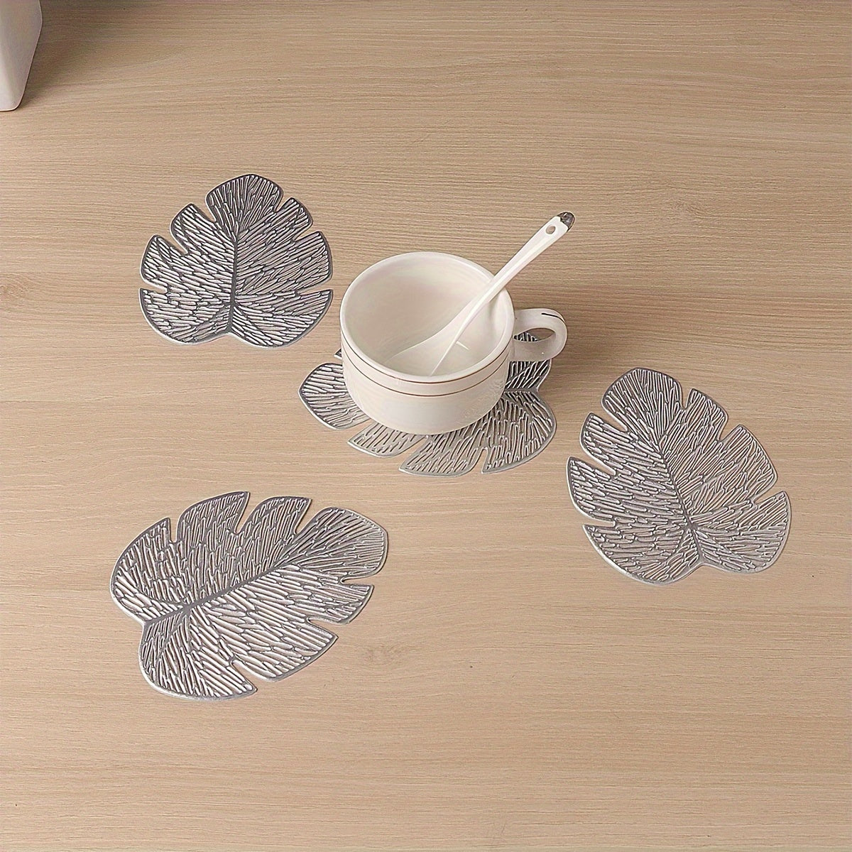 Posavasos de PVC resistentes al calor para mesas de la serie Golden, antideslizantes, set de 6