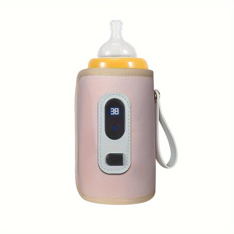 Portable USB Bottle Warmer and Sterilizer with Digital Display and Insulation Cover