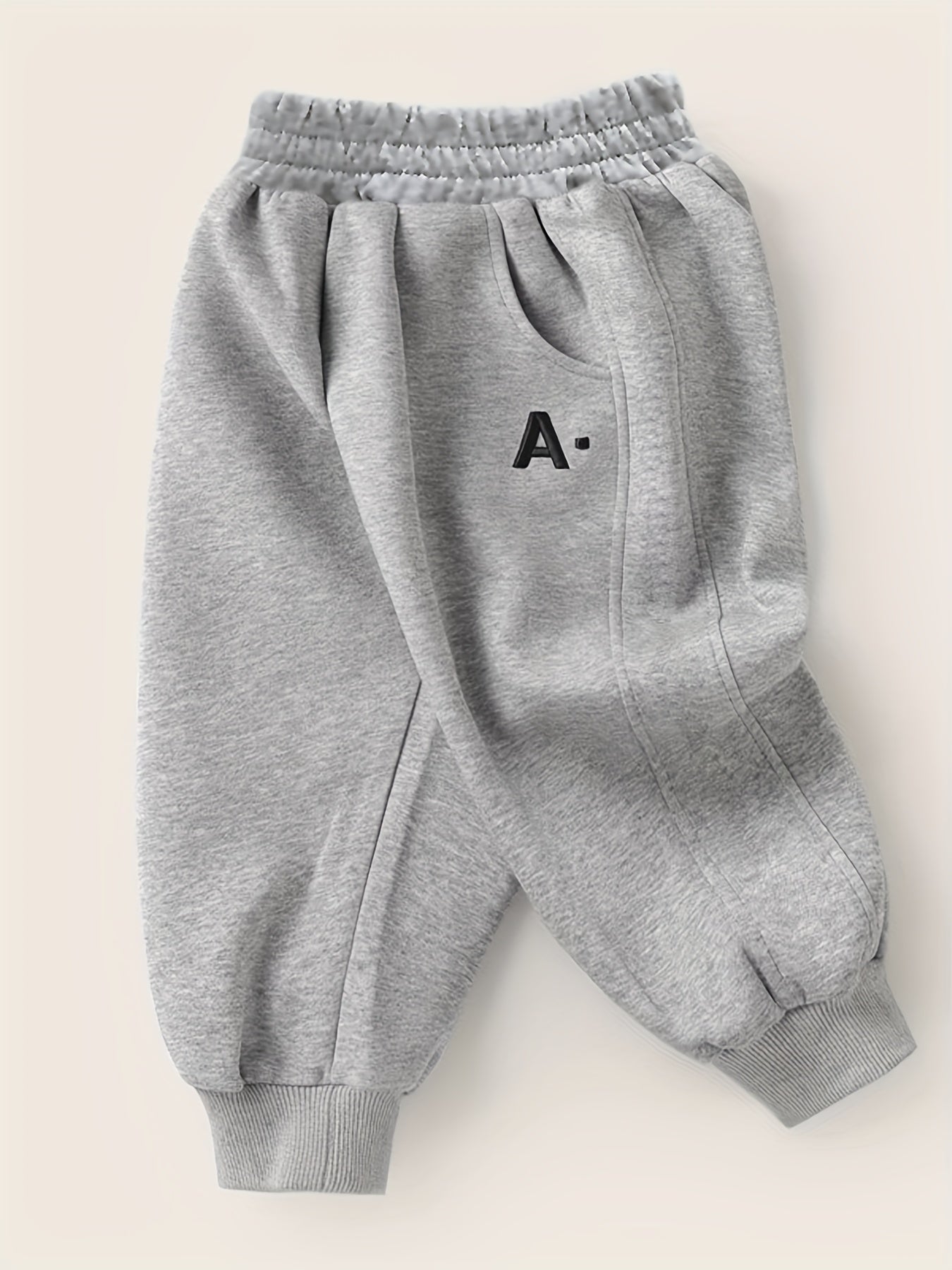 Boys Loose Fit Sweatpants Kids Casual Spring Fall Alphabet Pattern Cotton Polyester
