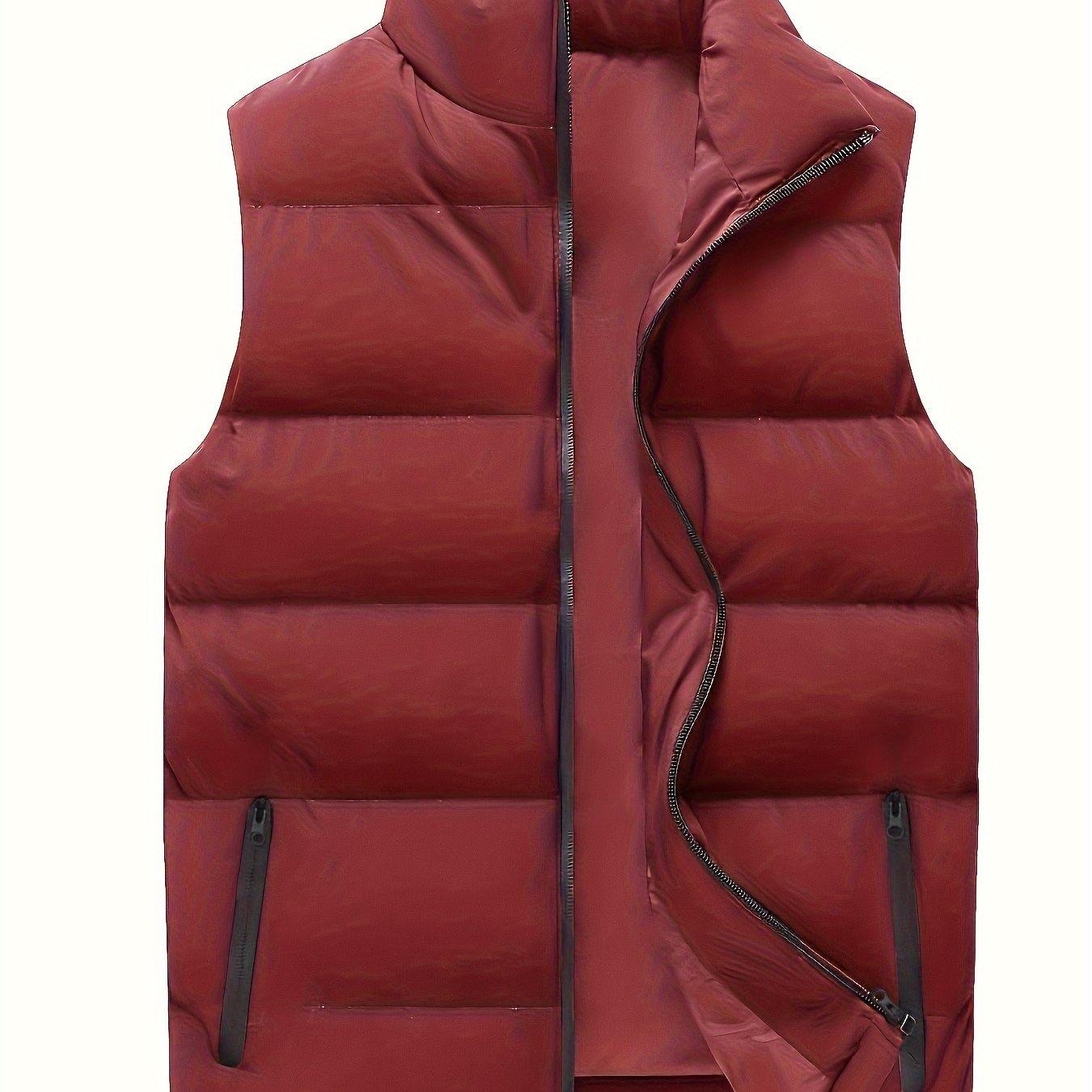 Erkaklar uchun plussiz, yengsiz, to'ldirilgan jilet, turli ranglarda, turli ranglarda, ko'krak cho'ntaklari bilan, bahor va kuz uchun mos.