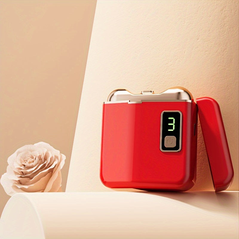 Rechargeable Electric Nail Clipper for Adults with Silent LED Light and Three-Speed Nail Grinder