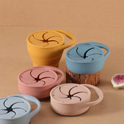Kids Silicone Collapsible Cup with Snack Storage BPA-Free Durable Dishwasher Safe for Ages 0-3