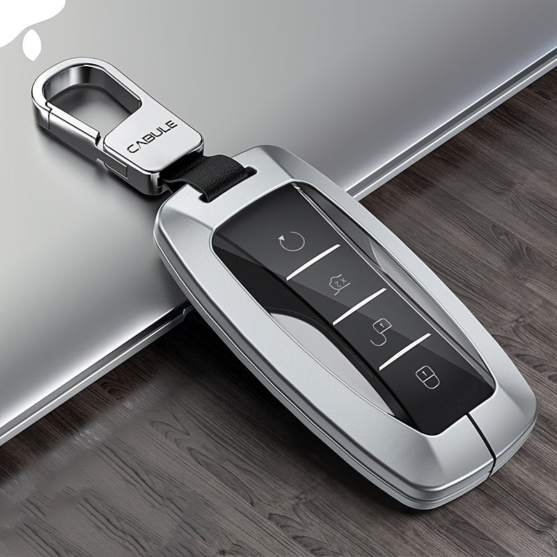 Universal Zinc Alloy Dual Key Case for Car Key Fob Scratch-Resistant Durable