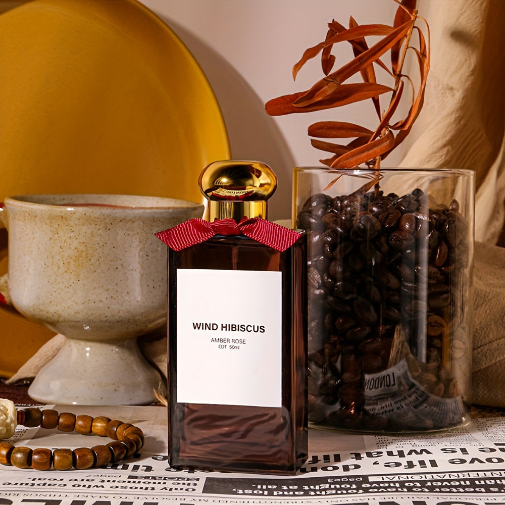 50ml Women's Amber Rose Floral Eau De Toilette Long-Lasting Romantic Perfume Gift