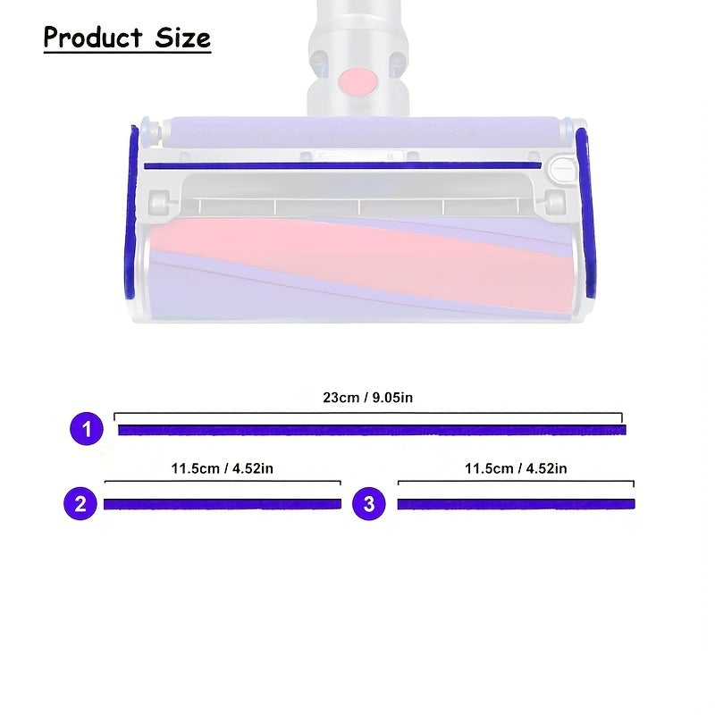 Replacement Parts for Dyson V6 V15 Vacuum Cleaners Soft Plush Striped Accessories