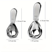 Stainless Steel Coffee Scoop with Measurement Marks for Beans and Baking