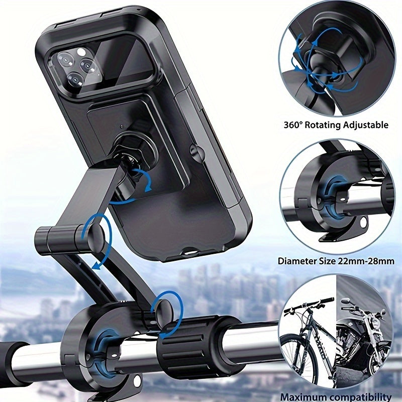 Universal Waterproof Shockproof Bike Phone Holder for Motorcycle and Bicycle